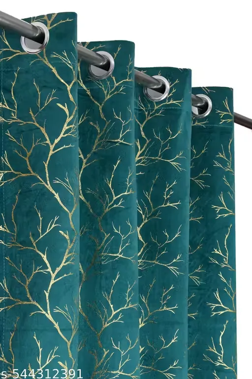 KL Decor Beautifull Velvet single curtain (pack of 1)